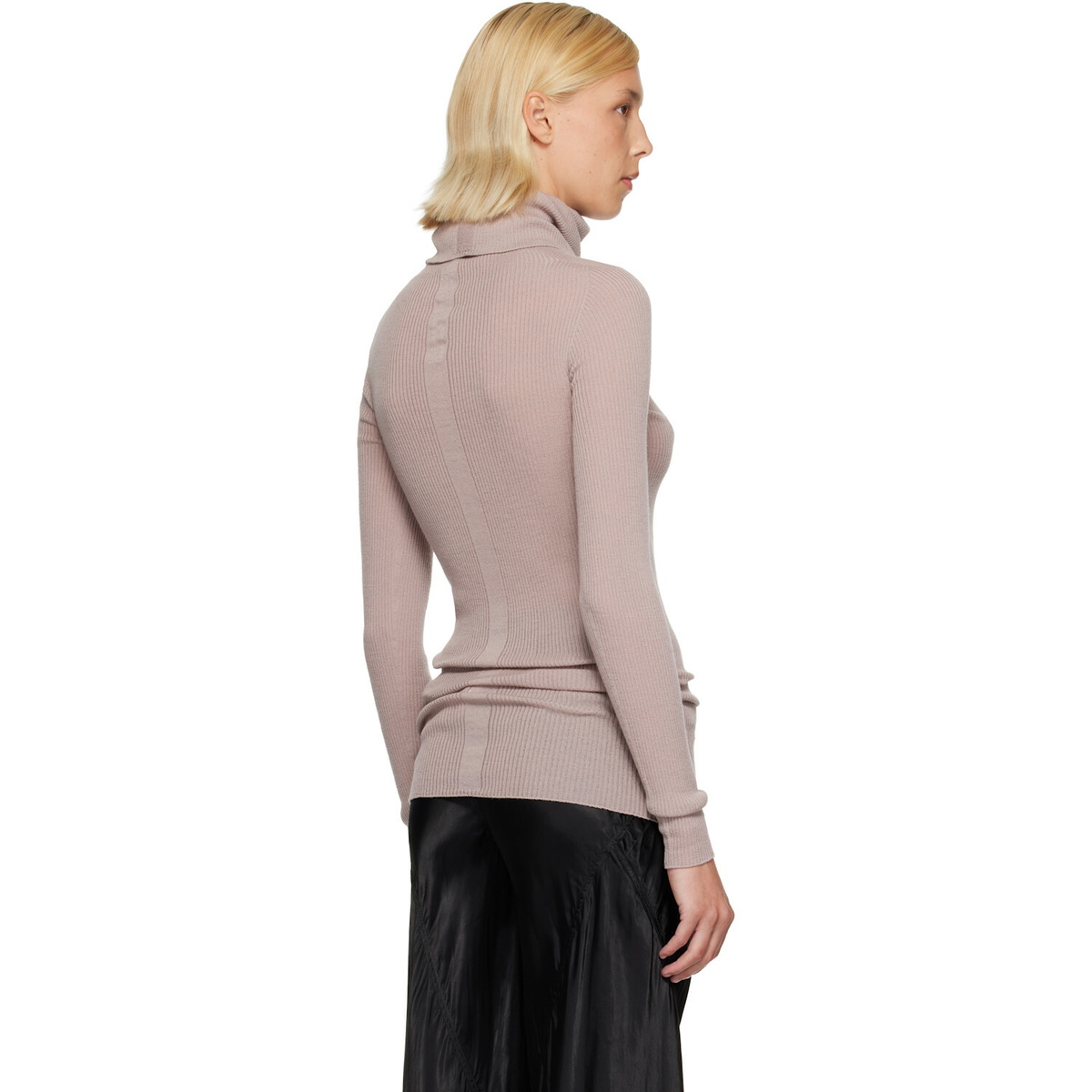 Rick Owens Pink Tower LS Tube Turtleneck