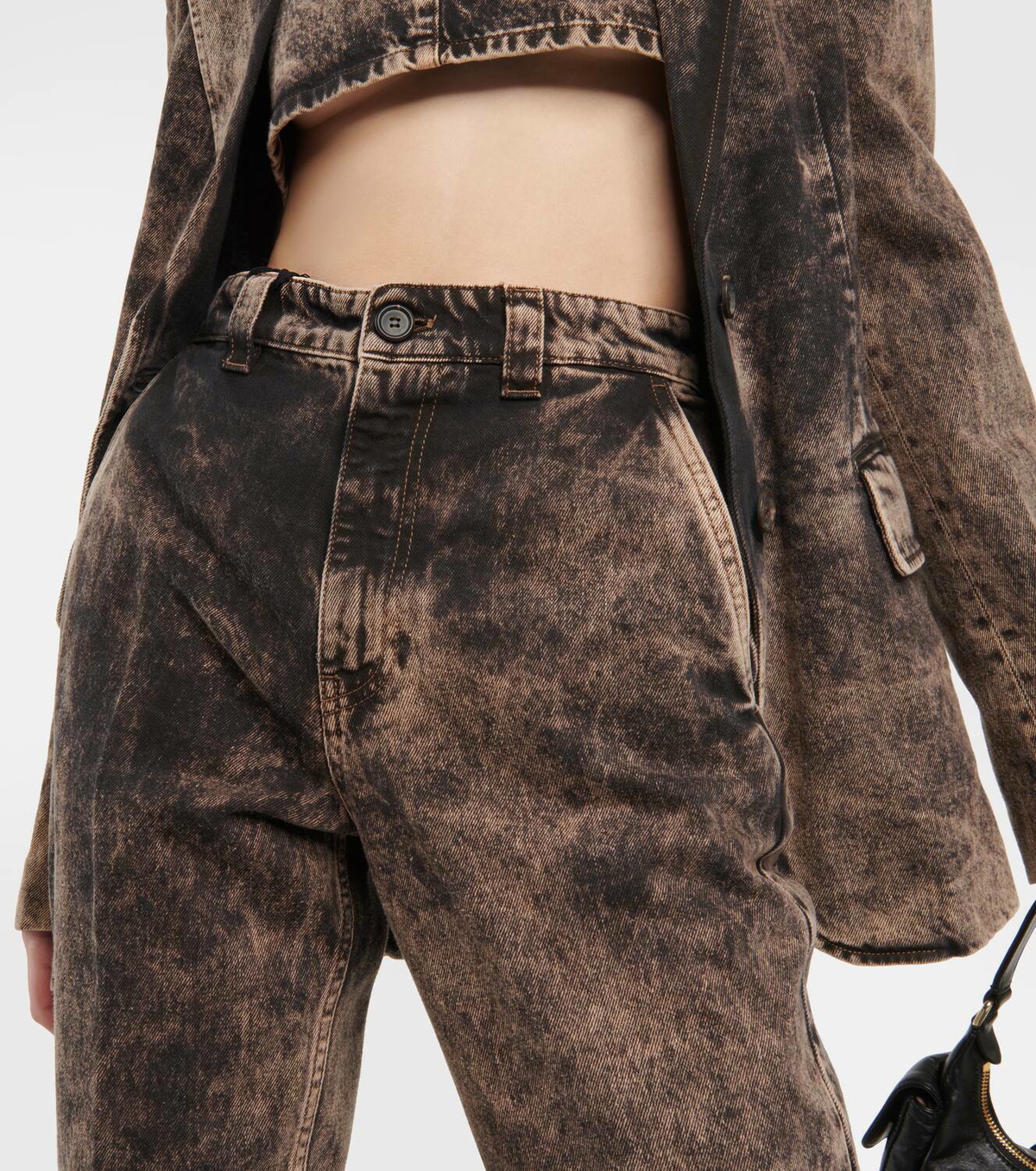 MIU MIU ローライズストレートデニム Miu Miu Low-rise straight jeans Miu Miu
