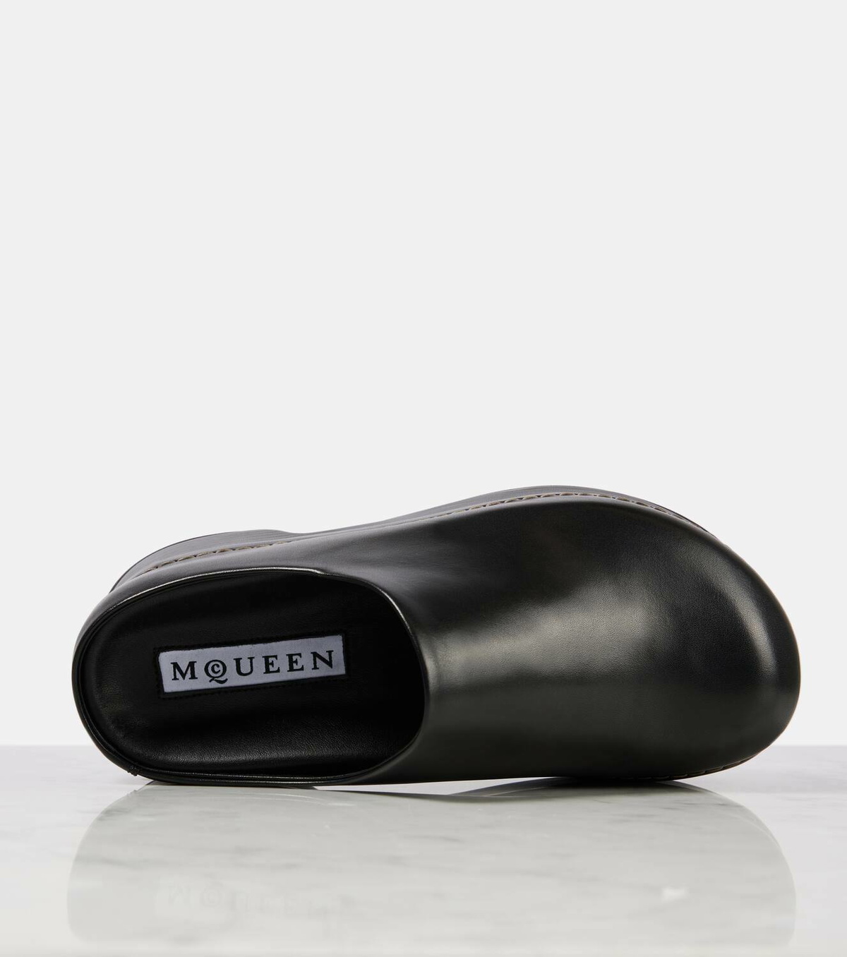 Alexander McQueen Leather platform clogs Alexander McQueen