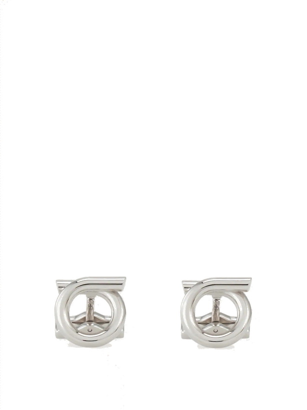 Photo: Ferragamo Mens Gancini cufflinks in Silver