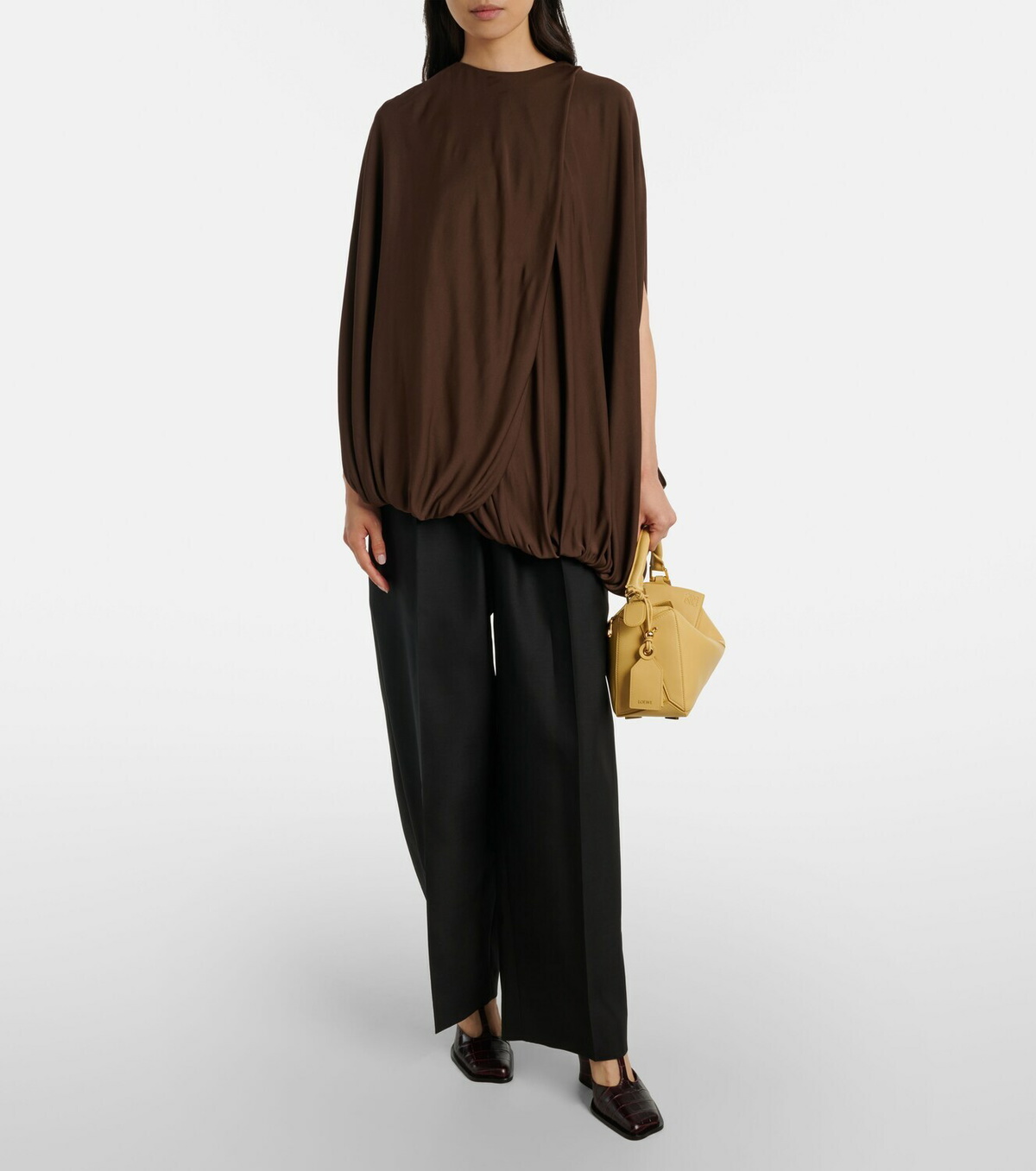 Loewe Featherlight Puzzle Large leather top-handle bag