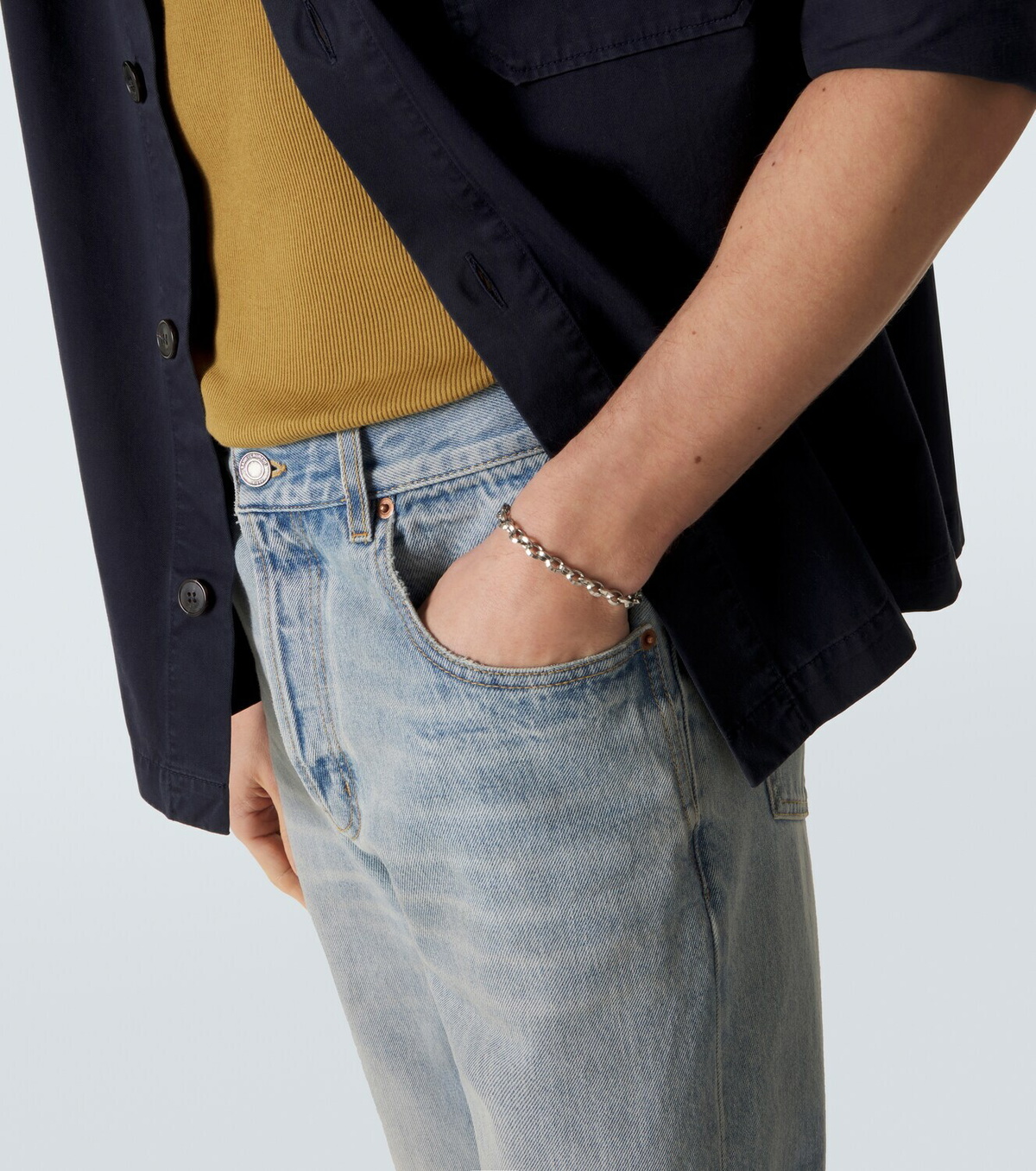 Saint Laurent Logo chain bracelet