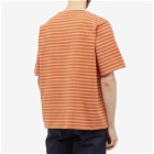DIGAWEL Men's Stripe T-Shirt in Orange