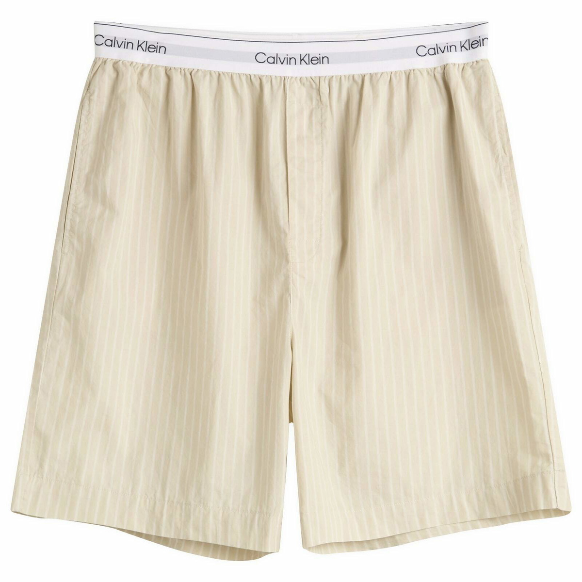 Calvin Klein Men's Sleep Short in Pelican Stripe