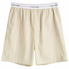 Calvin Klein Men's Sleep Short in Pelican Stripe