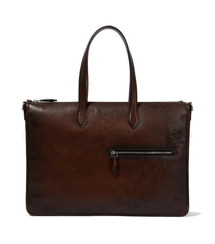 Photo: Berluti Deux Jours Scritto leather briefcase
