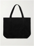 MAISON KITSUNÉ - Logo-Print Cotton-Canvas Tote Bag - Black