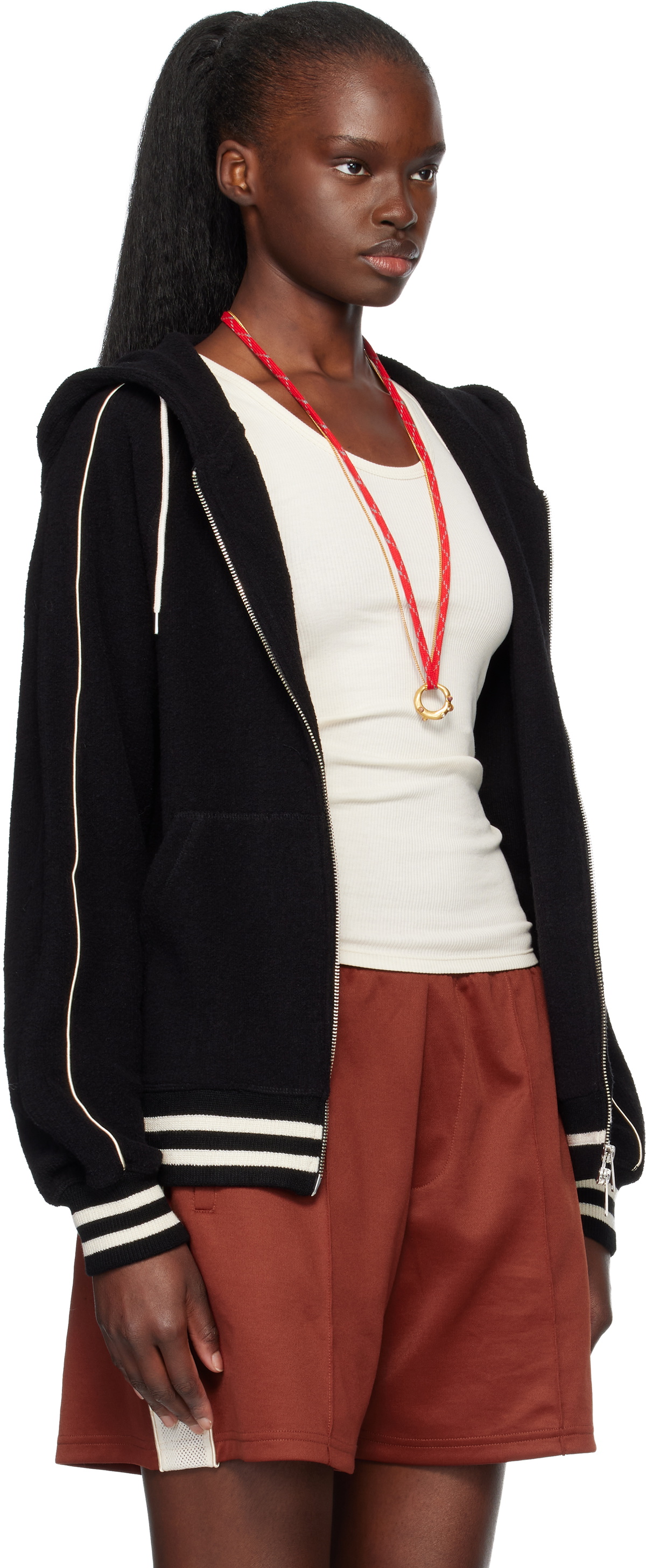 Wales Bonner Black Prince Hoodie