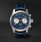 Bremont - Limited Edition Jaguar D-Type Chronograph 43mm Stainless Steel and Leather Watch - Blue