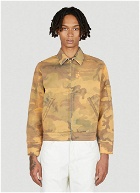 NOTSONORMAL - Camouflage Dusted Jacket in Orange