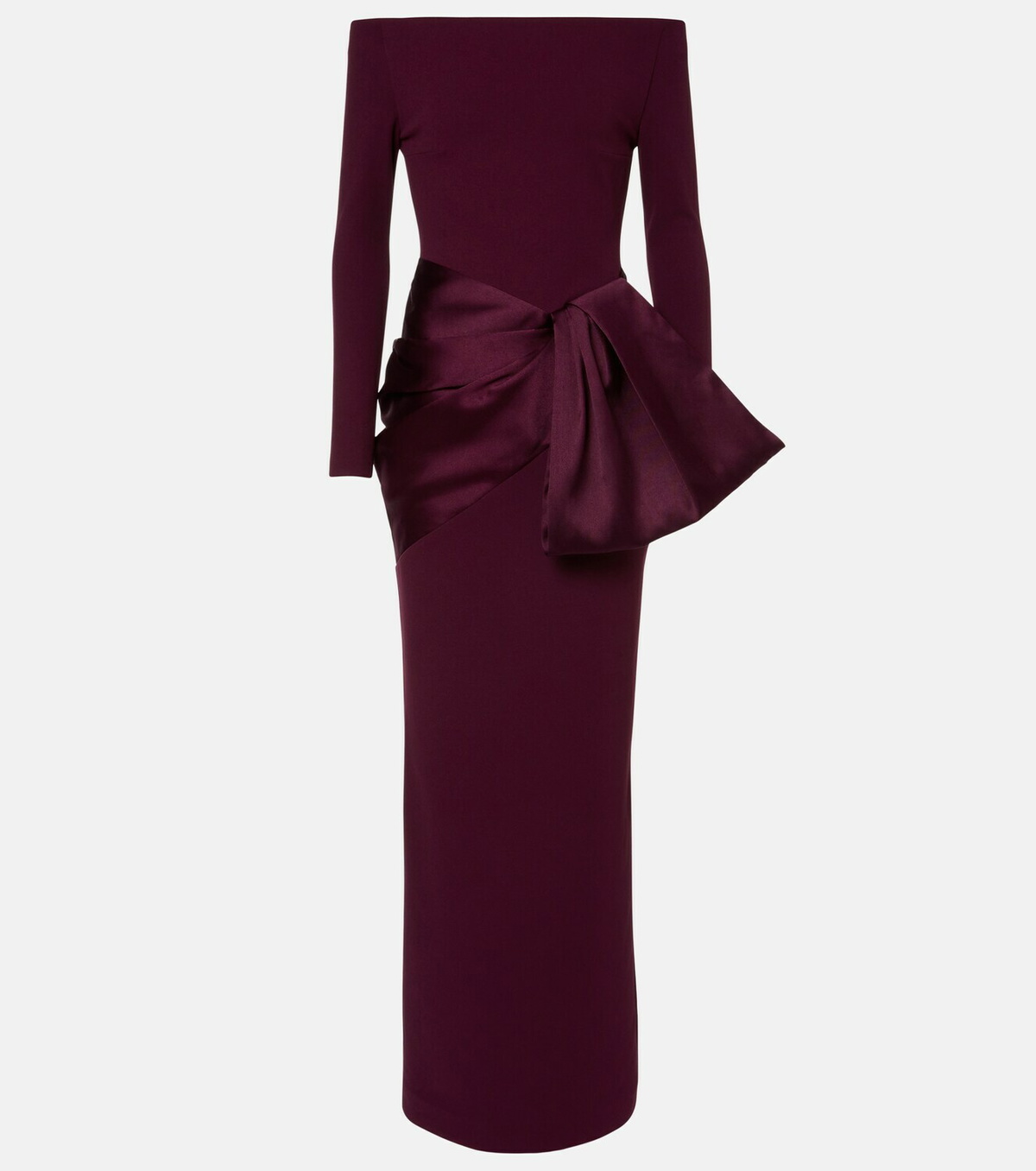 Solace London Kori satin-trimmed gown