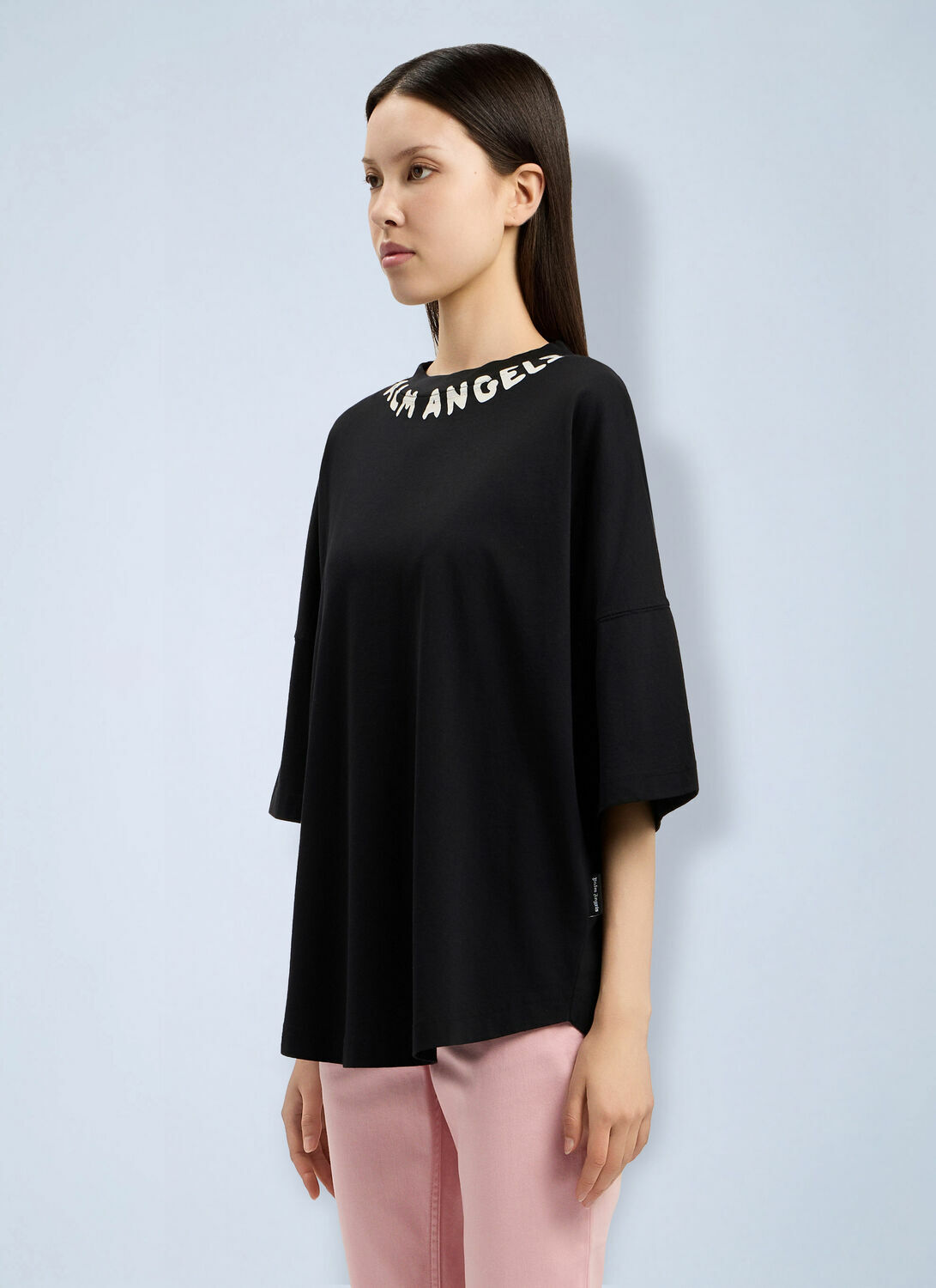 Palm Angels Neck Logo Over T-Shirt
