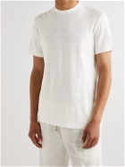 Altea - Lewis Stretch-Linen Jersey T-Shirt - White
