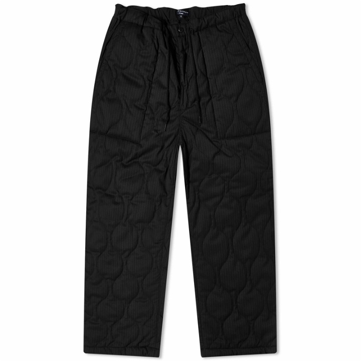 Photo: Comme Des Garçons Homme Men's Quilted Wool Blend Pants in Black