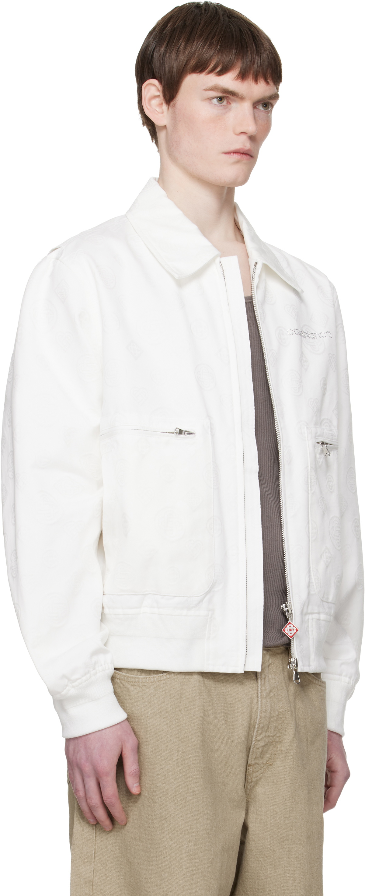 Casablanca White Monogram Jacket