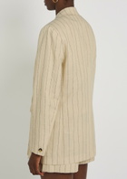Rag & Bone Emile Pinstriped Double-breasted Blazer White