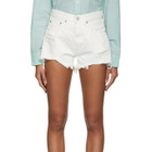 Moussy Vintage White Denim Montclair Shorts