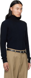 MMIC Navy & Black Oblique Turtleneck
