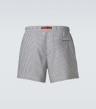 Zegna Seersucker swim trunks