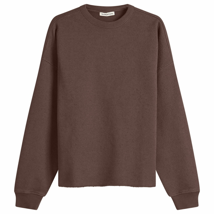 Photo: YMC Men's Studio Sweatshirt in Brown