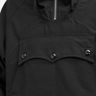 Uniform Bridge Men's Ripstop Hood Anorak Parka Jacket in Black