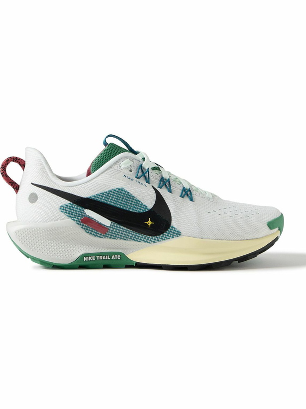 Photo: Nike Running - ReactX Pegasus 5 Rubber-Trimmed Mesh Trail Running Sneakers - White