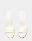 Steve Madden Davina Heels in White Patent