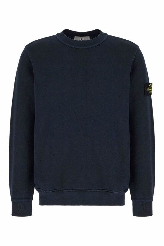 Photo: Stone Island Midnight Blue Cotton Sweatshirt