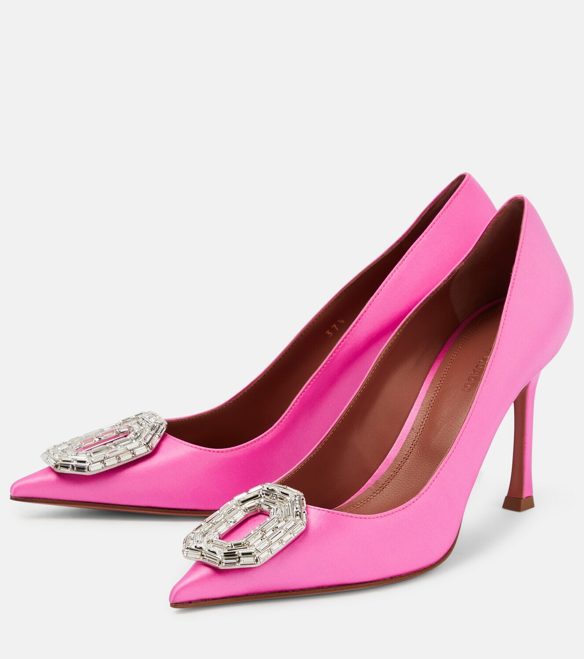 Amina Muaddi - Camelia satin pumps Amina Muaddi