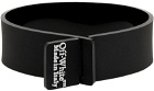 Off-White Black Rubber Logo Bracelet