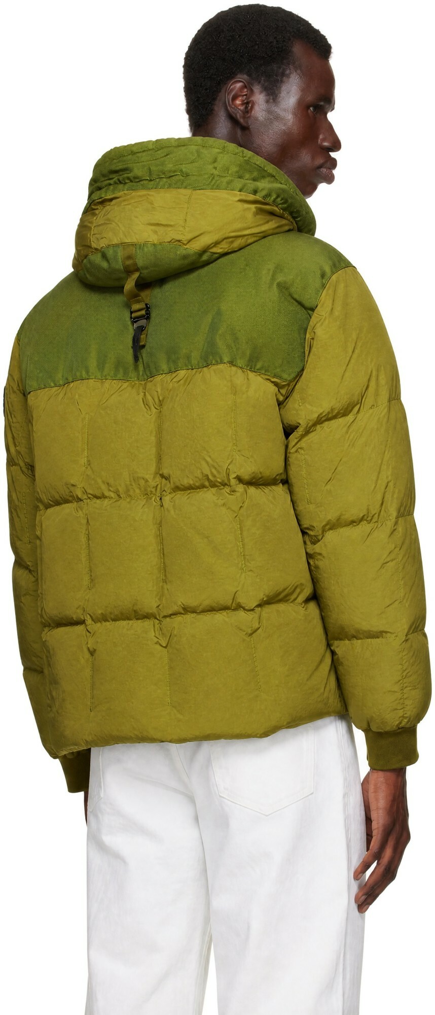 Stone Island Green 4100034 Crinkle Reps NY Down Jacket