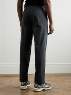Kaptain Sunshine - Straight-Leg Pleated Cotton-Gabardine Trousers - Blue