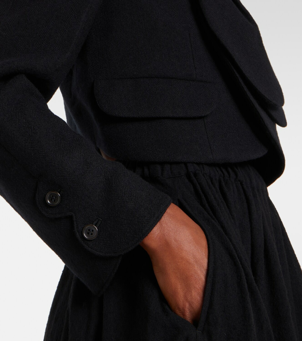 Noir Kei Ninomiya Cropped wool jacket