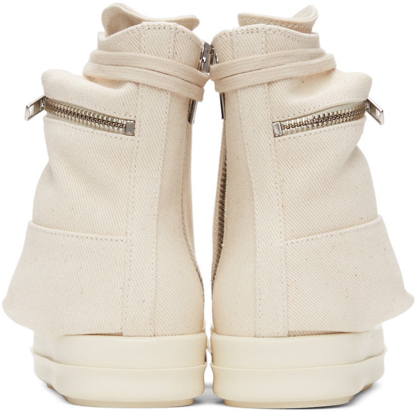 Rick Owens Drkshdw Beige Cargo Sneakers Rick Owens Drkshdw