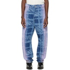 Vivienne Westwood Blue & Purple Buckle Back Jeans