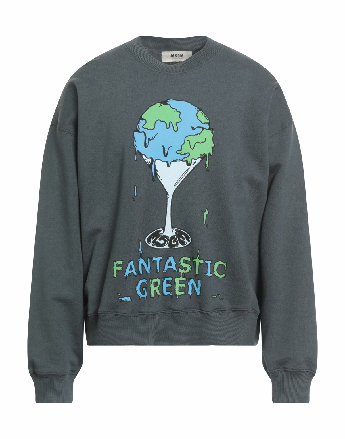 Msgm Mens Sweatshirt Charcoal