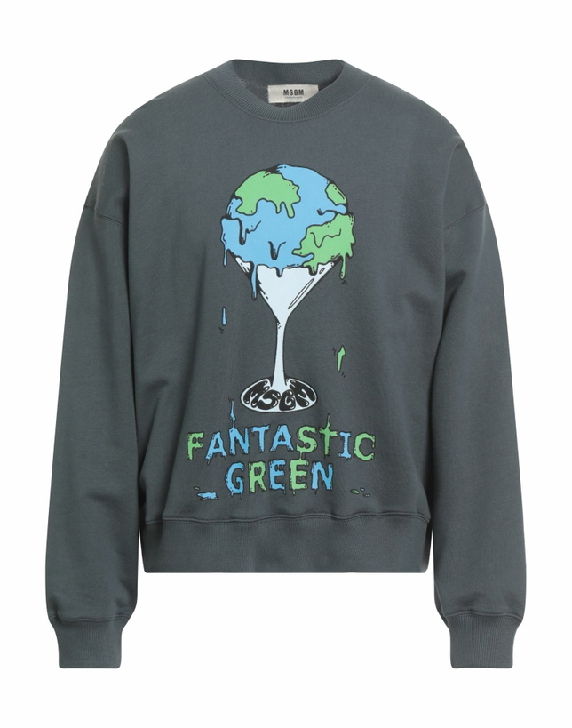 Photo: Msgm Mens Sweatshirt Charcoal