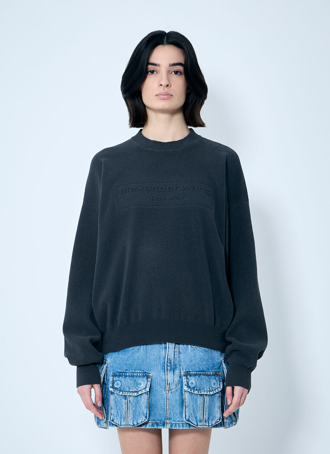 Alexander Wang Logo Embossed Sweater