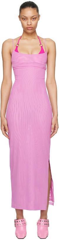 Photo: Miaou SSENSE Exclusive Pink Thais Maxi Dress