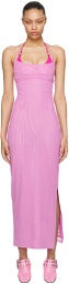 Miaou SSENSE Exclusive Pink Thais Maxi Dress