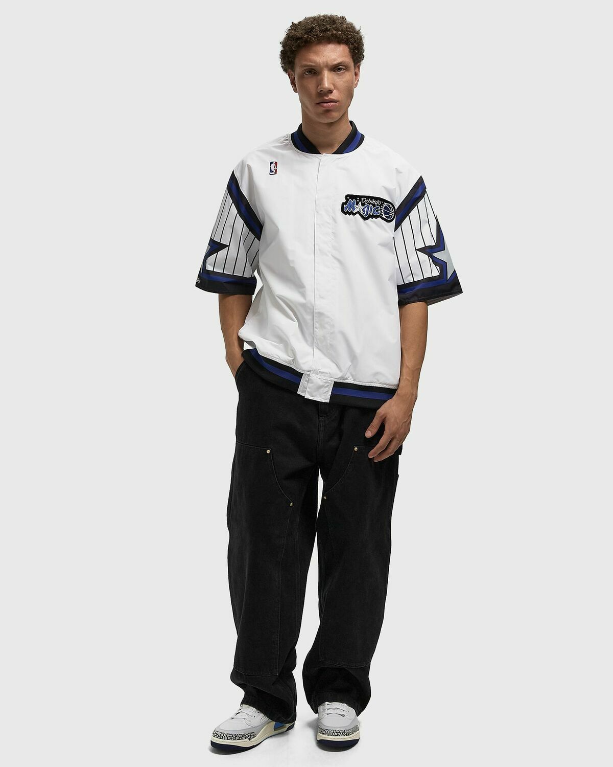 Mitchell & Ness NBA WHITE JACKET ORLANDO MAGIC 1995-96 White Mens Overshirt