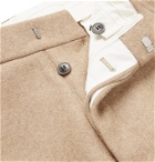 AMI - Mélange Wool-Blend Trousers - Neutrals