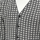 Needles Men's Houndstooth Cardigan in Black