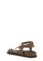 A.emery Jalen Slim Leather Sandals Taupe
