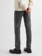 Incotex - Tapered Cotton-Blend Corduroy Trousers - Gray