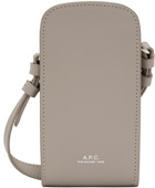 A.P.C. Gray James Pouch Bag