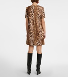Carolina Herrera Leopard-print cotton-blend minidress