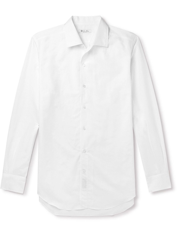 Photo: Loro Piana - Linen and Cotton-Blend Shirt - White