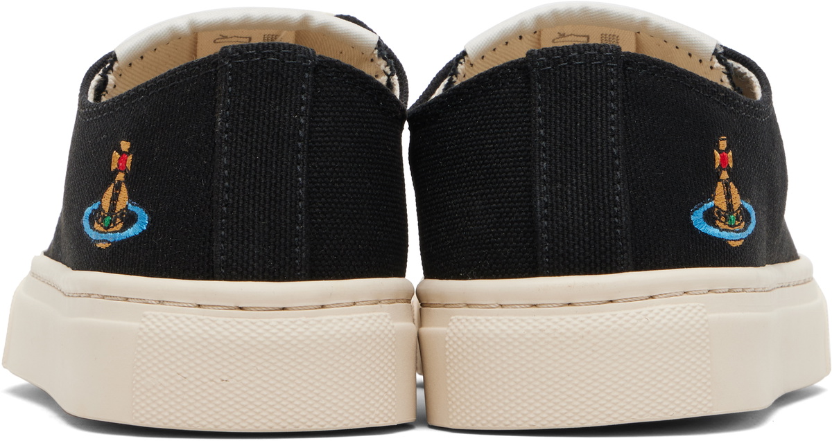 Vivienne Westwood Black Low Top Plimsoll Sneakers