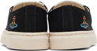 Vivienne Westwood Black Low Top Plimsoll Sneakers